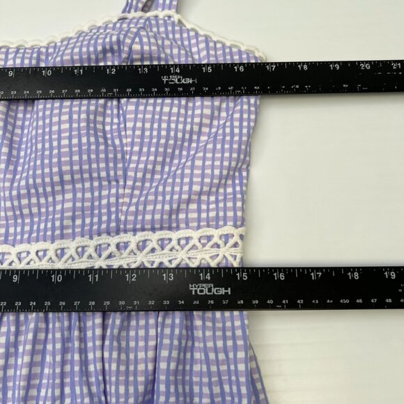 Lilly Pulitzer Dress Women 8 Olivet Stretch Midi Gingham Pocket Party Core Ni - Picture 13 of 16